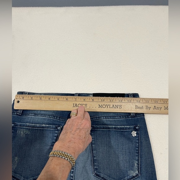 Black orchard, the pencil skirt, denim factory, distressed size 29 cool & comfy - Picture 7 of 9